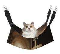 YVNKHKU Unreal Engine - Hamaca reversible para gatos con diseño de celofán, suave, transpirable, cama ajustable para gatitos, cachorros o pequeños y grandes