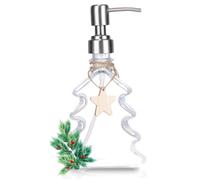 Yvocuyn Dispensador de jabón, Forma de árbol de Cristal con Bomba para decoración navideña