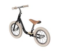 YVolution - Draisienne vintage Yvelo Classic, ruedas de 12 pulgadas, acero, reposapiés madera, neumáticos hinchables (Negro)
