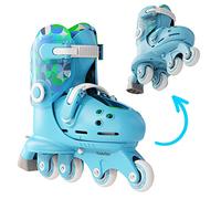 Yvolution Twista Patines 2 en 1 Ajustables Azules. Talla 23-28. Patines en línea para niñas y niños de 2 años