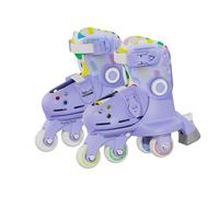 Yvolution Twista Patines 2 en 1 Ajustables en Lila. Talla 23-28. Patines en línea para niñas y niños de 2 años.
