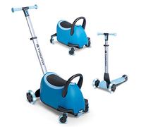 Yvolution YGlider Luna Azul - 5 en 1 Evolutivo - Correpasillos, Patinete, Almacenaje
