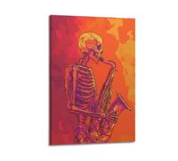 YVUDBSDS Póster artístico de los amantes del jazz, lienzo decorativo para pared e impresión artística moderna para decoración de dormitorio familiar, 60 x 90 cm