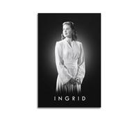 YVUDBSDS Póster decorativo de Actor de Ingrid Bergman para pared e impresión artística moderna para dormitorio familiar, 30 x 45 cm