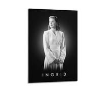 YVUDBSDS Póster decorativo de Actor de Ingrid Bergman para pared e impresión artística moderna para dormitorio familiar, 30 x 45 cm