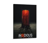 YVUDBSDS Póster decorativo de la película de las 5 puertas rojas de Insidious, lienzo para pared e impresión artística moderna para dormitorio familiar, 30 x 45 cm