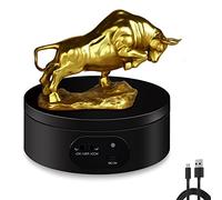 YVVV Mesa Giratoria Eléctrica para Fotografía, Base Giratoria Eléctrica de 360 Grados, Plato Giratorio para Fotografía, Grabación de Vídeo, Presentaciones de Joyas 12CM Plataforma Giratoria Automática