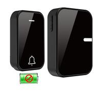 YVVV Timbre Inalámbrico Exterior Impermeable, Indicador LED para Hogar, Salón, Oficina, Impermeable IP55, No Necesita Batería Pulsador Exterior, 38 Melodías, Alcance 150M, Timbre Inalambrico.