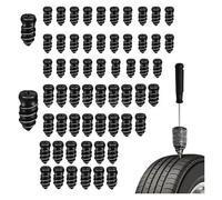 Yvxotrxnk 10/20/30/40pcs Car Motorcycle Tubeless Tyre Repair Kit with Screws & Nail Patches for Quick Puncture Fix and Emergency Roadside Assistance (11 unidades Mix Screwdrive)