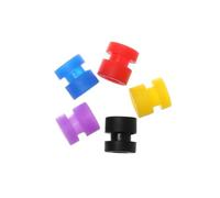Yvxotrxnk 10 bolas de vapor de silicona antivibración M2/M3 para controlador de vuelo F4 F7, absorción de golpes, montaje suave de goma para estabilización de cardán FPV Racing Drone Quadcopter (negro