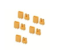 Yvxotrxnk 10 piezas XT30 XT60 XT90 Connector Set macho hembra 12AWG High Current 60A for FPV Drone RC Airplane Car Boat Battery (XT30-5pcs)