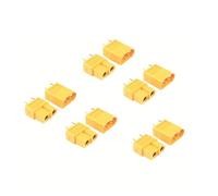 Yvxotrxnk 10 piezas XT30 XT60 XT90 Connector Set macho hembra 12AWG High Current 60A for FPV Drone RC Airplane Car Boat Battery (XT60-5pcs)