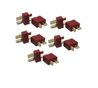 Yvxotrxnk 10pcs XT60 XT30 XT90 T-Plug Macho/Female Connectors | Gold Plated RC Lipo Battery Plugs for Drone, Airplane, Car, Boat | Universal Hobby Connector Set (T Plug)