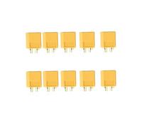 Yvxotrxnk 10pcs XT60 XT60H XT30 XT30U XT90 T-Plug EC3 EC5 EC8 Male Female Connectors | Gold Plated RC Lipo Battery Plugs for Drone, Car, Airplane | Universal Hobby Connector Assortment Kit(White)