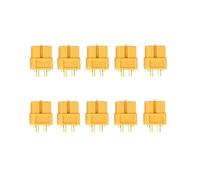Yvxotrxnk 10pcs XT60 XT60H XT30 XT30U XT90 T-Plug EC3 EC5 EC8 Male Female Connectors | Gold Plated RC Lipo Battery Plugs for Drone, Car, Airplane | Universal Hobby Connector Assortment Kit(amarillo)