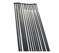 Yvxotrxnk 12pcs PSR Aero 1423 Straight Pull Spokes, 14G 2.0mm Stainless Steel Flat Bladed Spokes for Bicycle Wheel Building & Repair, Compatible con MTB Road Bike (264 mm)