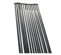 Yvxotrxnk 1423 PSR Aero Spokes, Straight Pull 14G Black Stainless Steel with Free Brass/Alloy Nipples, for Road & MTB for Bicycle Wheel Build and Repair (72 Pieces)