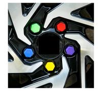 Yvxotrxnk 20 tapas luminosas de 17/19/21 mm, cubiertas de silicona anticolisión que brillan en la oscuridad, a prueba de óxido (amarillo, 17 mm)