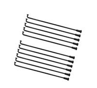 Yvxotrxnk 40 unidades de 10 G E-Bike Spokes de 3,14 mm 45 de acero negro J-Bend para reemplazo de ruedas eléctricas de motor forBicycle (longitud 201 mm)
