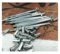 Yvxotrxnk 40pcs 8G E-Bike Spokes 4.0mm 45 Steel Silver with Nipples 105-190mm Heavy Duty Electric forBicycle Motorcycle Wheel Spokes (- 190 mm)