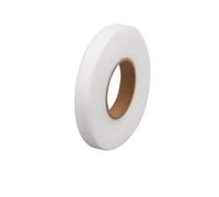 Yvxotrxnk 64 metros Fusible Interlining, Double Sided Iron On Bonding Web for Garments, Lightweight & Washable Non-Woven DIY Film for Clothing Repair, Hemming & Crafts (W1,5 cm L64m)