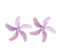 Yvxotrxnk D63-5 2.5 pulgadas 5-Blade PC Hélices de 1,5 mm Shaft for RC FPV Racing Drone, 4 pares de 8 piezas Tri-Blade Prop for 95XV3 for Cinewhoop, High Thrust 63 mm Prop for 2.5inch Quad(purple)