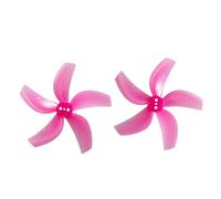Yvxotrxnk D63-5 2.5 pulgadas 5-Blade PC Hélices de 1,5 mm Shaft for RC FPV Racing Drone, 4 pares de 8 piezas Tri-Blade Prop for 95XV3 for Cinewhoop, High Thrust 63 mm Prop for 2.5inch Quad (Rosa)
