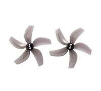 Yvxotrxnk D63-5 2.5 pulgadas 5-Blade PC Hélices de 1,5 mm Shaft for RC FPV Racing Drone, 4 pares de 8 piezas Tri-Blade Prop for 95XV3 for Cinewhoop, High Thrust 63 mm Prop for 2.5inch Quad(Gray)