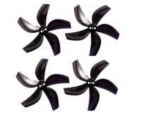 Yvxotrxnk D63 63 mm 2,5 pulgadas 5 hojas PC hélice apertura 1,5 mm para RC FPV Racing Freestyle Drone, High Thrust 63 mm 5-Blade Prop for Cinewhoop Ducted Quadcopter 8 unidades (4 unidades en negro)