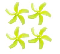 Yvxotrxnk D63 63 mm 2,5 pulgadas 5 hojas PC hélice apertura 1,5 mm para RC FPV Racing Freestyle Drone, High Thrust 63 mm 5-Blade Prop for Cinewhoop Ducted Quadcopter 8 piezas (4 unidades amarillo)