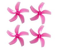 Yvxotrxnk D63 63 mm 2,5 pulgadas 5 hojas PC hélice apertura 1,5 mm para RC FPV Racing Freestyle Drone, High Thrust 63 mm 5-Blade Prop for Cinewhoop Ducted Quadcopter 8 unidades (4 unidades rosa)