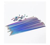 Yvxotrxnk Para tacos de bicicleta con 36 piezas, 304 Stainless Steel High Strength Spokes for 26 27.5 29 inch Wheel, MTB Road Bike Wheel Repair Kit (negro 36 piezas 261 mm)