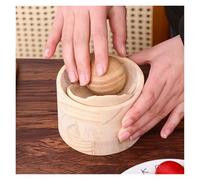 Yvxotrxnk Prensa para hacer dumpling maker con bola de madera y prensa. Prensa manual para envoltorios rápidos, pasteles de mano, gyoza y empanadas