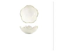 Yvxotrxnk Sakura Cherry Blossom Ceramic Dish, Floral Sauce & Vinegar Bowl for Kitchen - Plato decorativo hecho a mano para salsa de soy, salsa de soja, salsa y mesa de estilo japonés (H2039-White)