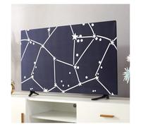 Yvxotrxnk Universal para TV Dust Cover for 43 50 55 65 inch Screens, Hanging Design Flannel Fabric Dust-Proof Protector for Household LCD for LED Flat Screen TV (Starry Sky,60 pulgadas)
