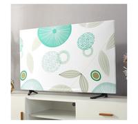 Yvxotrxnk Universal para TV Dust Cover for 43 50 55 65 Inch Screens, Hanging Design Soft Fabric Dust-Proof Protector for Household LCD for LED Flat Screen Televisión (AIRSUN Fresh,75 pulgadas)