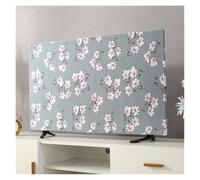 Yvxotrxnk Universal TV Cover for 43 50 55 65 inch Screens, Dust Proof Soft Fabric Protector con Diseño Colgante para Pared LCD LED Flat Screen TV, Decoración del hogar (Flores, 24 pulgadas)