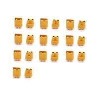 Yvxotrxnk XT30 XT30U XT60 XT60H XT90 EC2 EC3 EC5 T Plug Battery Connector Set | Male Female Gold Plated Banana Plug for RC Parts, Lipo Battery, Drone, ESC, Car, Airplane (XT30 10 pares)