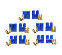 Yvxotrxnk XT30 XT30U XT60 XT60H XT90 EC2 EC3 EC5 T Plug Battery Connector Set | Male Female Gold Plated Banana Plug for RC Parts, Lipo Battery, Drone, ESC, Car, Airplane (EC3 5 Pair)