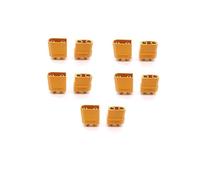 Yvxotrxnk XT30 XT30U XT60 XT60H XT90 EC2 EC3 EC5 T Plug Battery Connector Set | Male Female Gold Plated Banana Plug for RC Parts, Lipo Battery, Drone, ESC, Car, Airplane (XT90 5 pares)