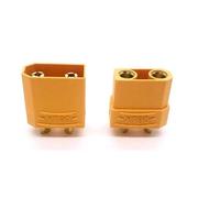 Yvxotrxnk XT60 XT30 XT90 T-Plug macho / hembra conectores macho / hembra, 10 unidades, conectores de batería RC Lipo chapados en oro para drón, avión, coche, barco, juego de conectores universales