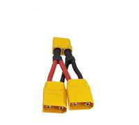 Yvxotrxnk XT90 Parallel Connector Cable, Y Splitter Macho/Female Dual Extension for RC LiPo Battery, adaptador de 3 vías para motor, Drones, Airplanes (1 hembra a 2 veces, tamaño de cable 10 AWG, 40