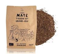 YVY Mate Yerba Mate Orgánico Tostado Grande Cru 250 g | Mate ideal para reemplazar el café | Maté Grand Cru Bio & No Ahumado | Sin varilla | Sin polvo | Mate orgánico y equitativo | Mate Energía