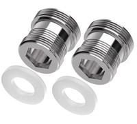 Yvyan Adaptador de grifo M20 a M22 - 2 unidades, doble rosca adaptador para rosca exterior M20 y M22 para cocina aireador filtro de agua