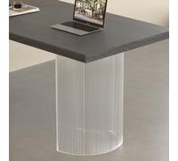 YVYKFZD Patas de Mesa acrílicas de 72 cm de Alto, Patas para Mesa flotantes, para Muebles semicircular Degradado, Base de Repuesto Pata de Muebles, for mesas de Centro(Clear,2 Pcs)