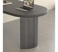 YVYKFZD Patas de Mesa flotantes, Patas para Mesa de acrílico Transparente, para Muebles semicircular, Base de Repuesto Pata Escritorio, for proyectos de Bricolaje, Bar(Black Clear,2 Pcs)