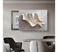 YVYKFZD Tapa Cuadro Eléctrico Decorativo simple, Cubre Cuadro Eléctrico push-pull, Cuadros para Tapar Cuadros Electrico montadas en la pared, medidor eléctrico pintura(Right D,60x45cm/23.6"x17.7")