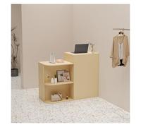 YVZYLXH Mostrador de recepción Mueble recepción con Cajón,Mesa de Mostrador Moderno Simple para Tienda de conveniencia Beauty Salon Ropa Tienda(Light Yellow,100cm/39.4in)