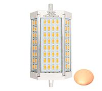 YW Bombilla LED R7S de 30W luz Blanca cálida 3000K Regulable 118mm Bombilla de 220V luz de Inundación Repuesto de 300W Bombilla halógena de 200° ángulo de haz J118 T3 (1 unidad, sin ventilador)