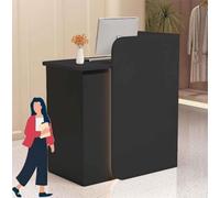 Ywanwj 60/80/100/120cm mostrador minorista para Caja, con Cajón Cerradura Gabinete de Cajero Mueble Recepciones Peluqueria，Gran Capacidad Aspecto Moderno Ideal para Recepción Atención Oficina